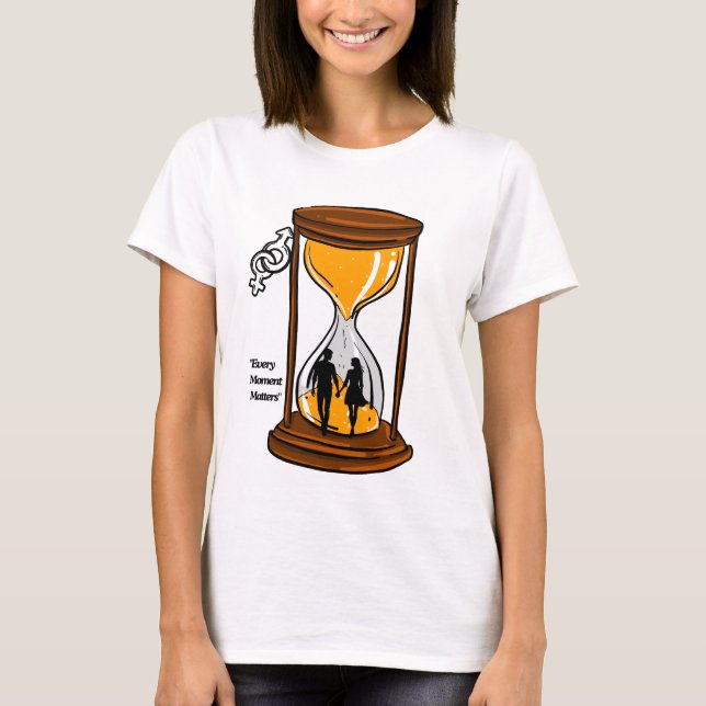 T-shirt Amour du temps ensemble (Devant)