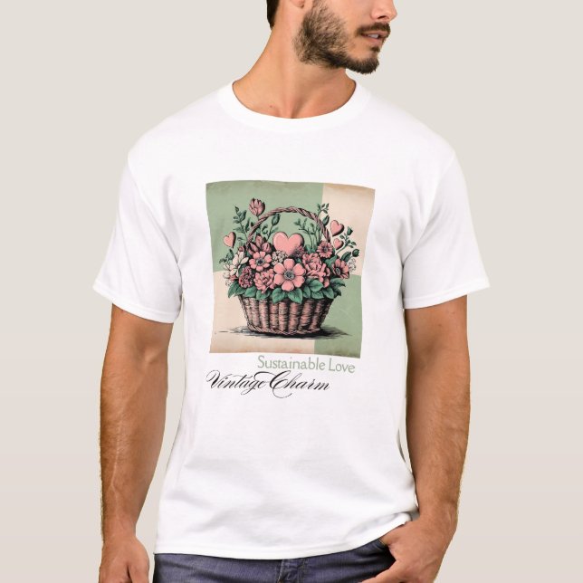T-shirt Amour durable, charme Vintage (Devant)