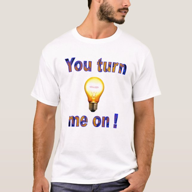 T-shirt Amour électrique d'ampoule (Devant)