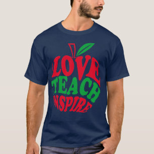 T-shirt Amour Enseigner Inspirer Aigle