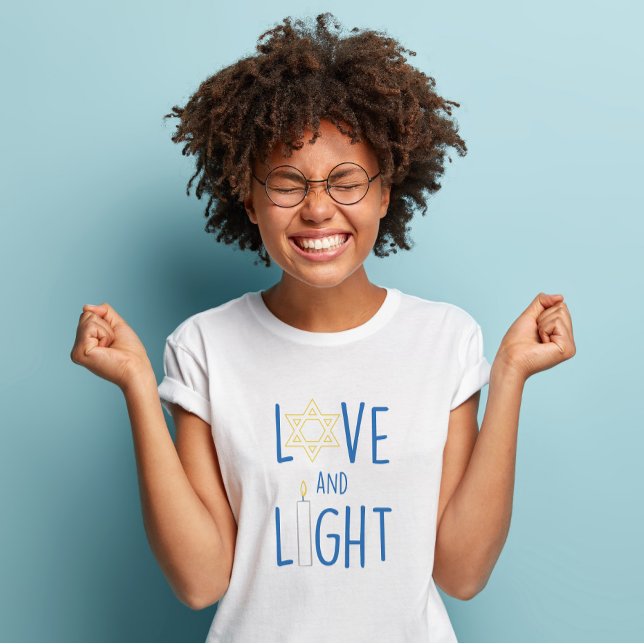 T-shirt Amour et Lumière Hannukah (Créateur téléchargé)