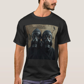 T-shirt AMOUR ET RÉSISTANCE Graphique contemporain