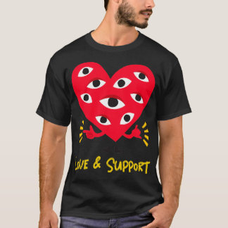 T-shirt Amour et soutien pour les personnes handicapées De