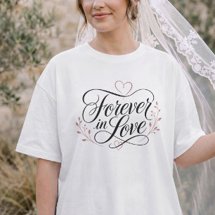 T-shirt Amour Éternel – Calligraphie Romantique Élégante