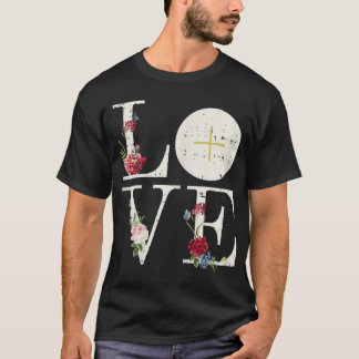 T-shirt Amour Eucharistie Première Communion Sainte Cath c