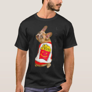 T-shirt Amour French Bulldog Frenchie Maman Papa Chien Chi