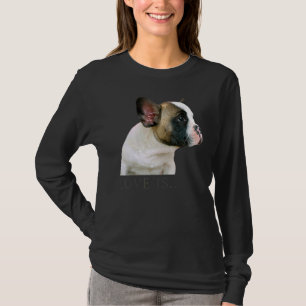 T-shirt Amour French Bulldog Frenchie Maman Papa Chien Chi