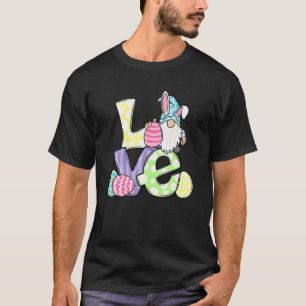 T-shirt Amour Gnome Bunny Pastel Printemps Chasse Oeufs Ra