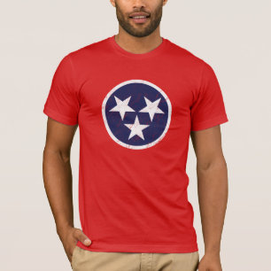 T-shirt Amour grunge de Nashville de drapeau d'état du