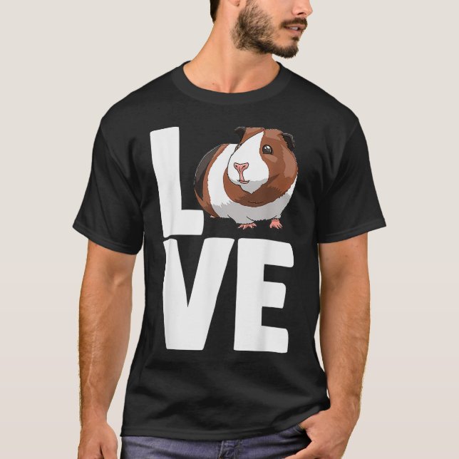 T-shirt Amour Guinée Cochon Tee Femmes Drôle Cavy Tee - sh (Devant)