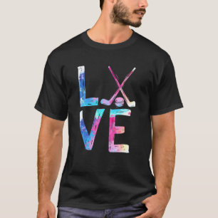 T-shirt Amour Hockey sur glace filles Hockey femmes Hockey