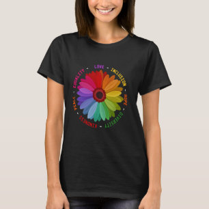 T-shirt Amour Inclusion Espoir Diversité Kindness Paix Éga