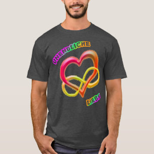 T-shirt Amour infini 2 couleurs arc-en-ciel