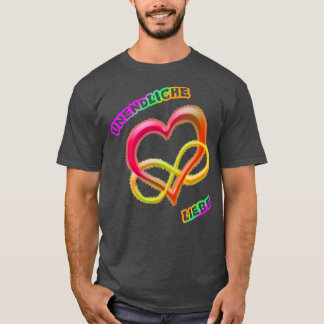 T-shirt Amour infini 2 couleurs arc-en-ciel