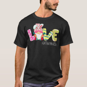 T-shirt Amour Infirmière Lapin de Pâques Stethoscope Fête 