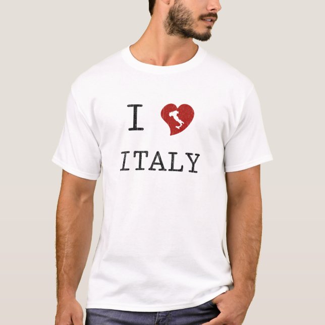 T-shirt Amour Italie du cru I (Devant)