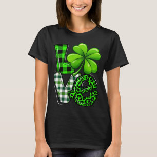 T-shirt Amour Jour de la Saint Patrick jumeler Shamrock de