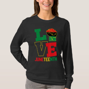 T-shirt Amour Juneteeth Fierté Histoire noire Fière Afro A
