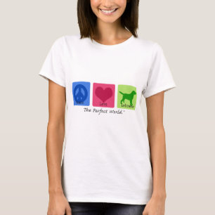 T-shirt Amour labrador retriever de paix