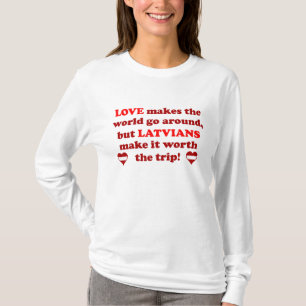 T-shirt Amour letton