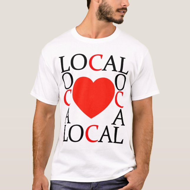 T-shirt Amour local (Devant)
