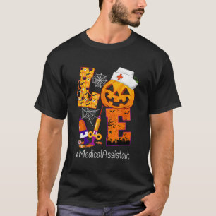 T-shirt Amour Médicale Assistant Halloween Costume Citroui