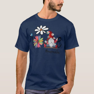 T-shirt Amour Mema Life Gnome Flower Art Bird Grandma 