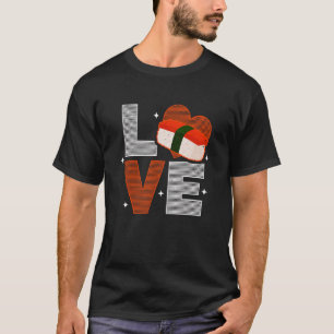 T-shirt Amour Musubi Chef Sushi Cuisine Japonaise Hawaïenn