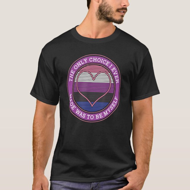 T-shirt Amour non binaire Genderless Neutral Pride Genre (Devant)