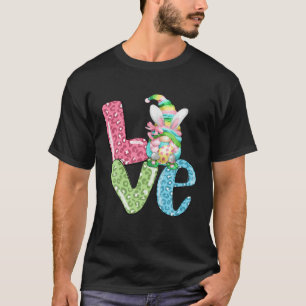 T-shirt Amour Oeuf de Pâques Bunny Gnome Pâques Vacances