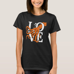 T-shirt Amour Pieuvre Seiche Calmar