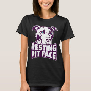 T-shirt Amour Pitbull au repos Visage de Pit Un Cadeau Pou