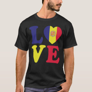 T-shirt Amour pour Andorre