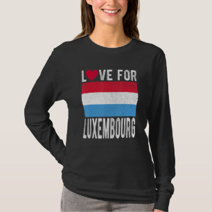 T-shirt Amour pour le Luxembourg