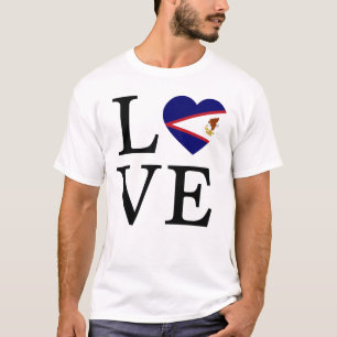 T-shirt Amour pour les Samoa américaines