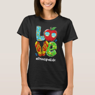 T-shirt Amour Principal Vie Dernier Jour De L'École Flip É
