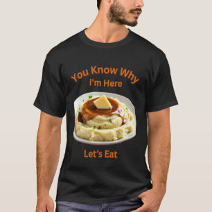 T-shirt Amour Purée De Pommes De Terre Rétro Thanksgiving