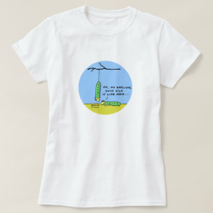 T-shirt Amour romantique des chenilles de dessin animé