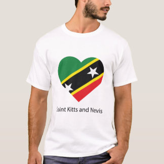 T-shirt Amour Saint Kitts et Nevis