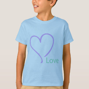 T-shirt Amour simple et coeur