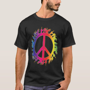 T-shirt Amour Sourd Paix Langue des Signes Main Parlant Pr