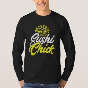 T-shirt Amour Sushi Chick Sarcastique Manger Japonais