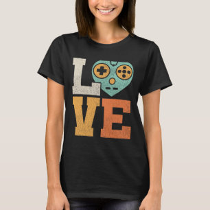 T-shirt Amour tenue vidéo Vintage costume de jeu Retro Gam
