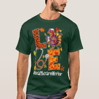 T-shirt Amour Travailleur de santé Turquie Infirmière Than