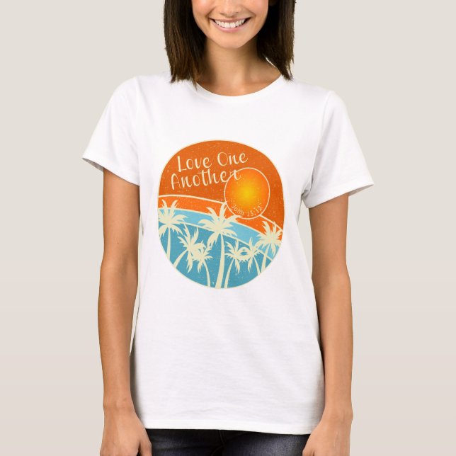 T-shirt Amour Un Autre Design Chrétien (Devant)