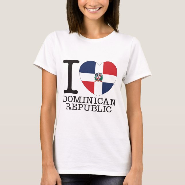 T-shirt Amour v2 de la République Dominicaine (Devant)