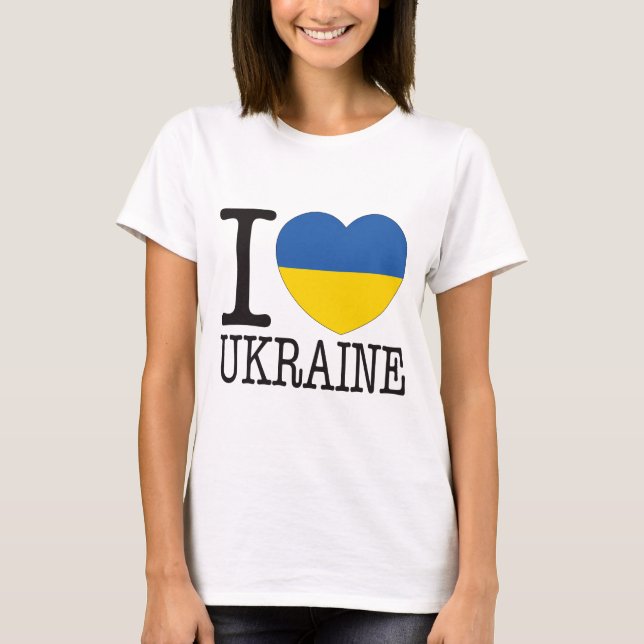 T-shirt Amour v2 de l'Ukraine (Devant)