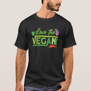 T-shirt amour vegan For Plante Powered végétarien végétari