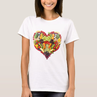 T-shirt Amour végétalien - votre coeur