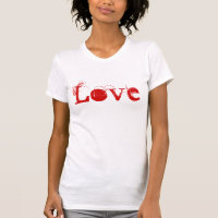 Amour Vie En Blanc Et Rouge Vintage